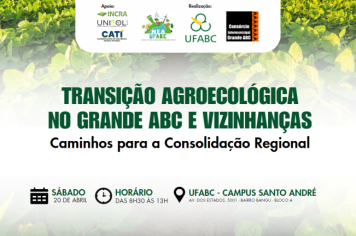 Grande ABC promove evento sobre transição agroecológica neste sábado (20/4)