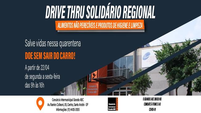 Consórcio ABC inicia Drive Thru Solidário Regional na próxima semana