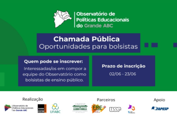 Observatório de Políticas Educacionais do Grande ABC concede bolsas para professores e pesquisadores