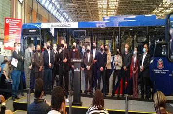 Governo do Estado entrega 116 ônibus e anuncia novos AME e Centro Lucy Montoro para o Grande ABC