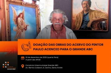 Consórcio ABC recebe doação de obras do pintor Paulo Acencio para o Grande ABC