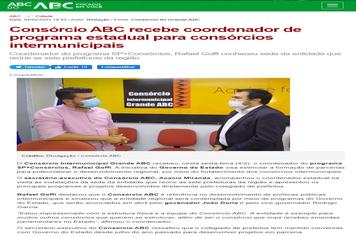 Consórcio ABC recebe coordenador de programa estadual para consórcios intermunicipais