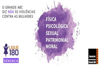 Consórcio ABC lança ação de conscientização sobre violência contra a mulher nos municípios