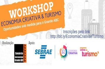 Workshop aborda economia criativa e turismo nesta quinta-feira (17/6)