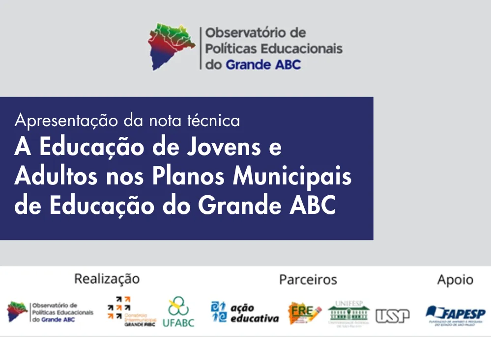 Grande ABC lança estudo sobre Educação de Jovens e Adultos (EJA)