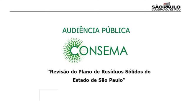 Consórcio ABC participa de audiência pública sobre  revisão do Plano de Resíduos Sólidos do Estado