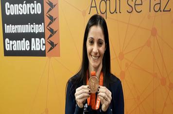 Em palestra no Grande ABC, medalhista olímpica fala dos desafios para alcançar glória no esporte
