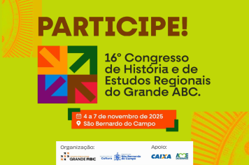 Congresso de História do Grande ABC começa na terça-feira (4/11)