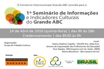 Região terá I Seminário de Informações e Indicadores Culturais