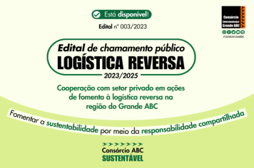 Consórcio ABC reabre chamamento público para ações regionais de logística reversa