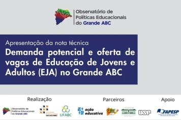 Grande ABC lança estudo sobre Educação de Jovens e Adultos (EJA)
