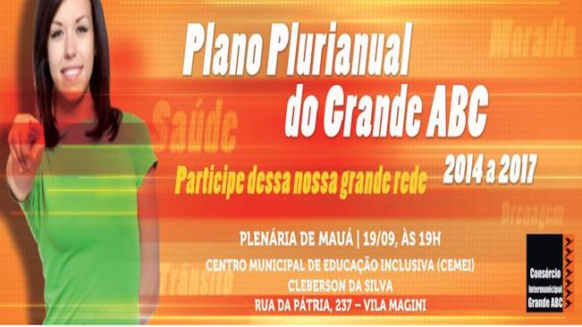 Mauá recebe Plenária do PPA Regional nesta quinta-feira (19)