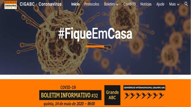 Consórcio ABC lança site com informações e orientações sobre o coronavírus