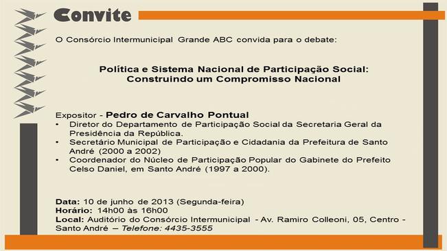 Consórcio debate Política Nacional de Participação Social