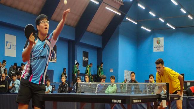 Tênis de Mesa de São Caetano passa pela semi e  conquista vagas nas finais por equipes masculina e feminina